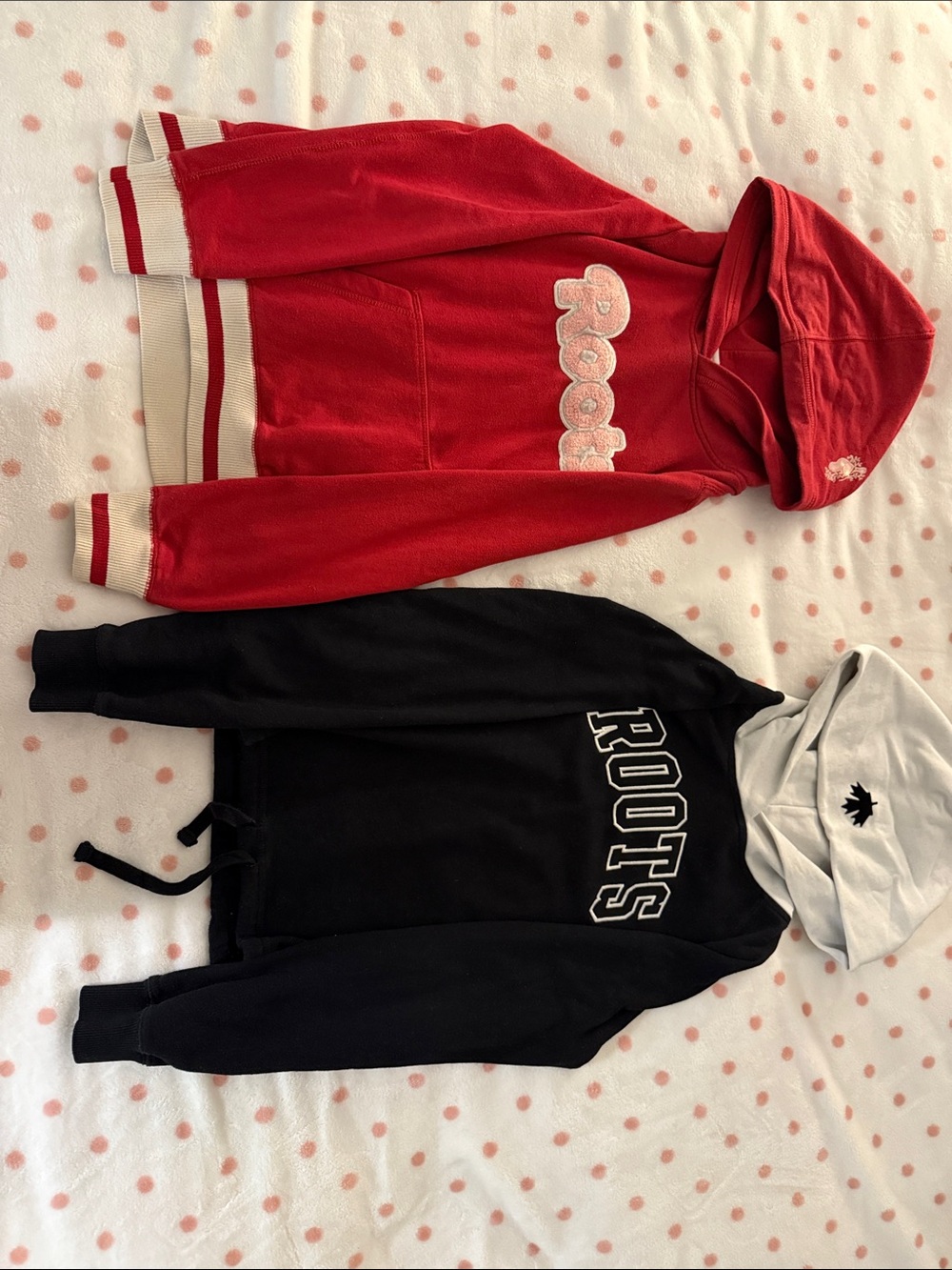 ROOTS Cozy Hoodie 2-Pack Bundle - Varsity Red & Crop Black